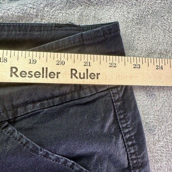 Torrid Crop Pants Size 22 Womens Plus Black Straight Elastic Cuff Ankle Pockets - Picture 5 of 10
